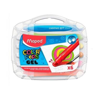 Imagem de Giz Gel Aquarelável Color'Peps com 6 Cores MAPED