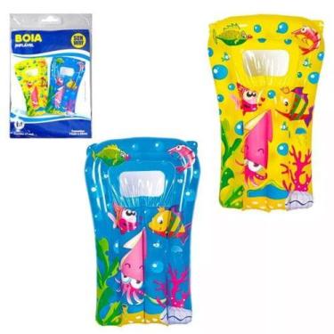 Imagem de Boia Inflável Estampa Animais Marinhos 74cm x 48cm Infantil U / VARIAD