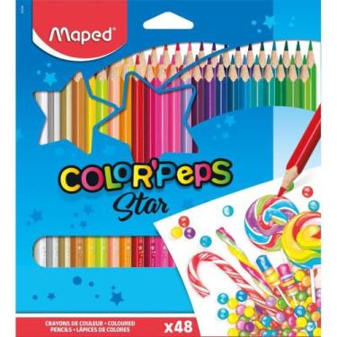 Imagem de Lapis de COR Triangular Color PEPS 48 Cores Estojo - Maped