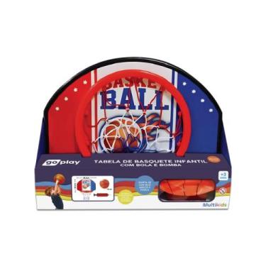 Imagem de Tabela de Basquete Infantil Go Play com Bola e Bomba Multikids - BR232