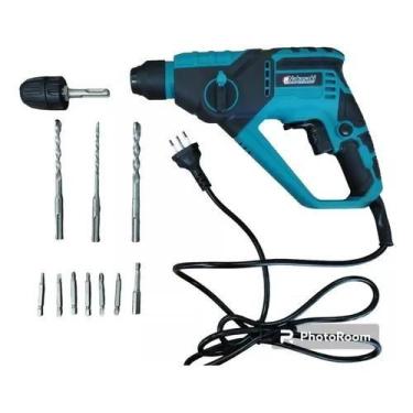 Imagem de Martelete Furadeira E Parafusadeira 1.000w Profissional 12pc - Nakasak