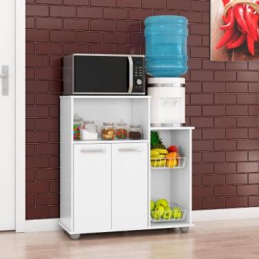 Imagem de Armário Multiuso Fruteira 2 Portas Sollys Branco - Poliman Móveis