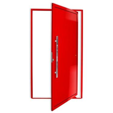Imagem de Porta Pivotante Lambril com Puxador Super 210cm x 100cm Brimak Abertur