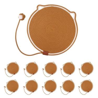 Imagem de Arranhador Tapete Cama Gato Kit 10 Uni Pet Animais Felino Brinquedo Re