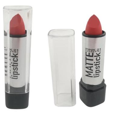Imagem de Batom Matte Linstick Pink 21 Cosmetics, Cor 2