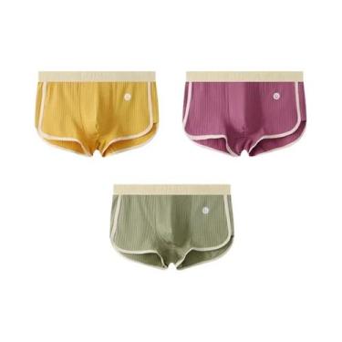 Imagem de Conjunto De 3 Peças De Boxer Slim Fit Respirável Para Homens, Cuecas C