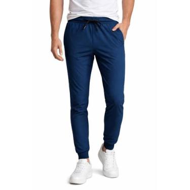 Imagem de Calça Masculina Tactel Bolsos Com Zíper Red Nose Básica, Azul, GG