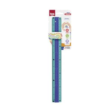 Imagem de Régua Sense com Textura Tris Sense 30cm Cor:Verde, Verde