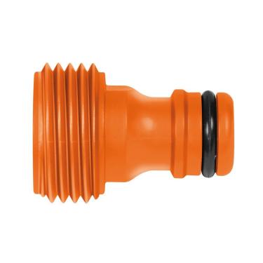 Imagem de Adaptador para Mangueira Kit 2 Unidades Macho com Rosca Externa 3-4 Polegadas Padrão Americano Laranja Tramontina