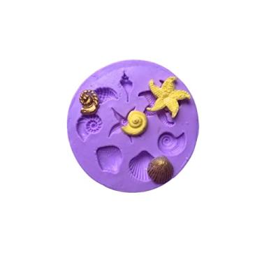 Imagem de Confeitaria dos moldes, F759 MOLDE DE SILICONE FUNDO DO MAR CONFEITARIA ARTESANATO