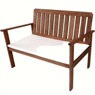 Imagem de Banco de Madeira para Área Externa 3 Lugares Havelock Cedro Rosa Madeira