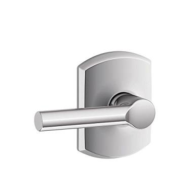 Imagem de SCHLAGE F10 BRW 625 GRW Greenwich Collection Broadway Hall and Closet Passage Lever, Cromado Brilhante