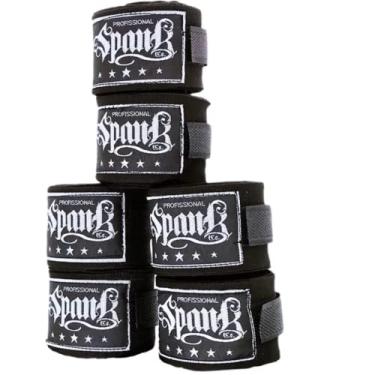 Imagem de Kit Bandagem Elástica 3 m com 3 Pares - Spank (PRETO)