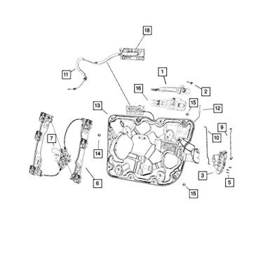 Imagem de Mopar 6807 9287AA, regulador de janela