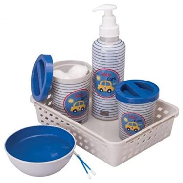 Imagem de Kit Higiene Infantil 5 Peças Carro Azul - Plasútil Baby