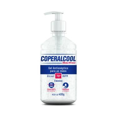 Imagem de Coperalcool Bacfree Álcool Gel Higienizador de Mãos 70°INPM 400g Clássico