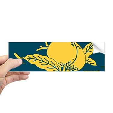 Imagem de DIYthinker Pintura Cultura Amarelo Pêssego Retângulo Adesivo para Janela Notebook Decalque