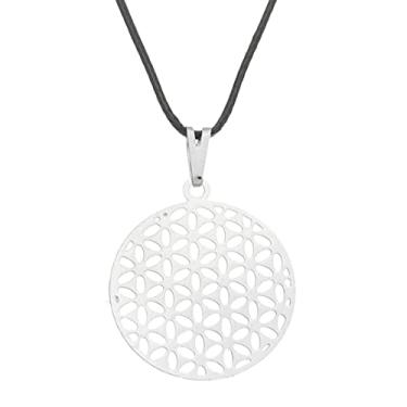 Imagem de Colar Flor da Vida 20 mm - Sunshine Cristais Cor:Prata