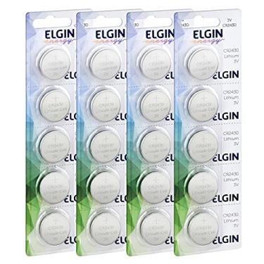 Imagem de 20 Baterias Pilhas Elgin CR2430 4 Cartelas C/ 5 Unidades