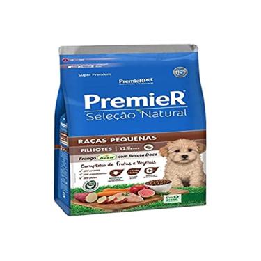Imagem de Premier Pet Ração Para Cães Filhotes Raças Pequenas Seleção Natural Sabor Frango 1Kg Premier