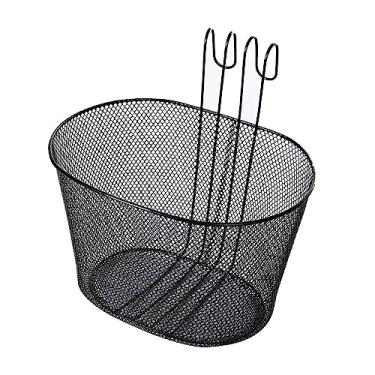 Imagem de Fancyes Cesta de bicicleta suspensa, cesta de bicicleta traseira dianteira, organizador de de compras de metal durável, cesta de armazenamento de