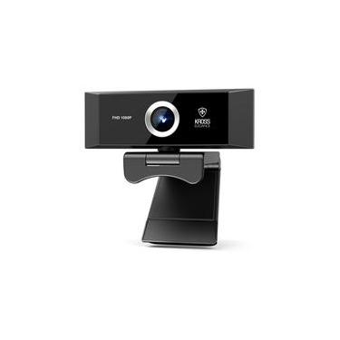 Imagem de Webcam Kross, Full HD 1080P, Foco Manual, Tripé Ajustável - KE-WBM1080P