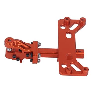 Imagem de Montagem de Gancho de Pino de Reboque de Metal, Montagem de Gancho de Pino de Reboque de Liga de Alumínio Leve Tração de Carro Ajustável Conveniente para Veículo 1/6 RC (Laranja)