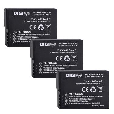 Imagem de Baterias Lumix para Panasonic  DMW-BLC12  BLC12E  BLC12PP  DMWBLC12  DMC-G5  G6  G7  GX8  G85  GH2