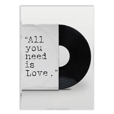 Imagem de Placa Decorativa A2 Disco Musica All You Need Is Love Poster Poster