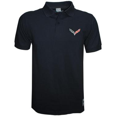 Imagem de Camisa Liga Retrô Premium Corvette Polo Logo Peito Masculina-Masculino