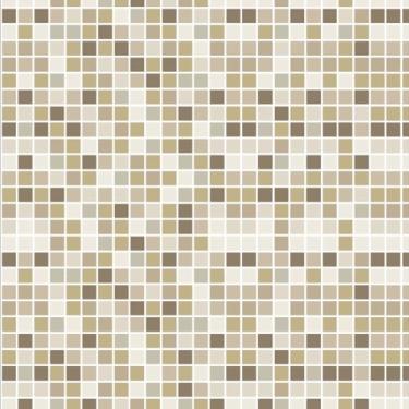 Imagem de Papel De Parede Adesivo Pastilha Bege Tons Neutros Rolo 10m