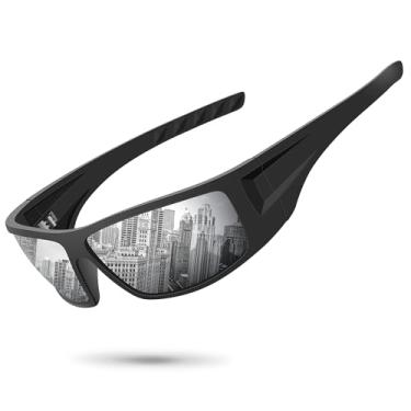Imagem de Óculos de sol esportivos polarizados para homens Ofwin, armação inquebrável, proteção UV, dirigir, ciclismo, pesca, óculos de sol, standard