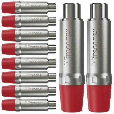 Imagem de Plug Rca Fêmea Nickel Plt Wc 1222 Fl Rd Ni Wireconex 10 Unidades - Pç / 10 [F108]