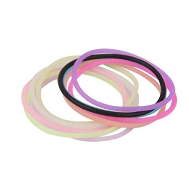 Imagem de CUTICATE 10 pulseiras de silicone gelatinosas macias e extremamente elásticas - cores mistas