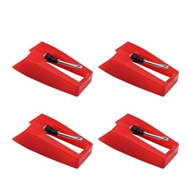 Imagem de Agulhas para Toca-discos, Som Mais Nítido, Ponta ABS de Substituição de Agulha de Plataforma Giratória de Rubi, útil, Econômica (4pcs)