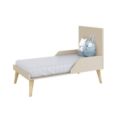 Imagem de Dormitório Completo Infantil Theo 2 Portas, Cômoda 6 Gavetas e Berço com Pés Madeira Natural - Reller Móveis