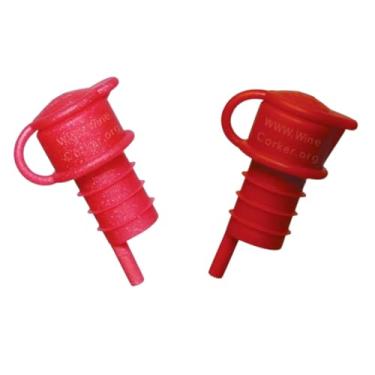 Imagem de Haley's Corker Aerador de vinho 5 em 1, rolha, despejador, filtro e re-rolhador, petiscos para amantes de vinho