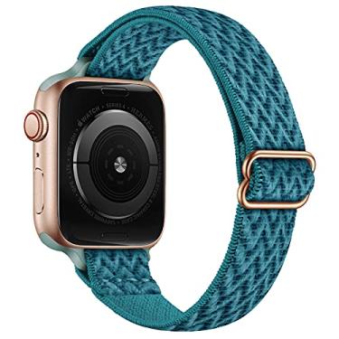 Imagem de SICCIDEN Pulseira fina elástica compatível com Apple Watch Ultra 2/1 SE séries 10 9 8 7 6 5 4 mm e 42 mm, pulseira fina de nylon elástico para Apple Watch Ultra 2/1 SE séries 10 9 8 7 6 5 4 3 2 1