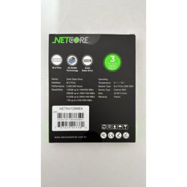 Imagem de Ssd Netcore 128gb M.2 Nvme 2280 P/ Pc Gamer NETNV128ME4