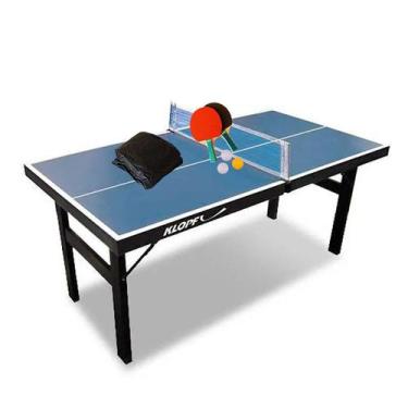 Imagem de MINI MESA PING PONG Júnior 1003 KLOPF + Kit 5002 + Capa