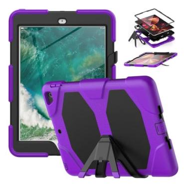 Imagem de Capa Protetora Com Suporte Samsung Tab A7 Lite 8,7 Polegadas Silicone PC Anti-queda.