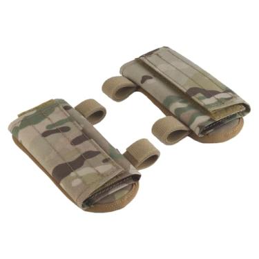 Imagem de CMAIR4U Pacote com 2 almofadas de ombro para colete tático, almofadas de ombro com malha macia para equipamento de airsoft (CP)