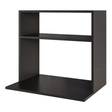 Imagem de Suporte Aéreo Multiuso Para Forno Micro-ondas Luara 60cm Preto - Desk Design