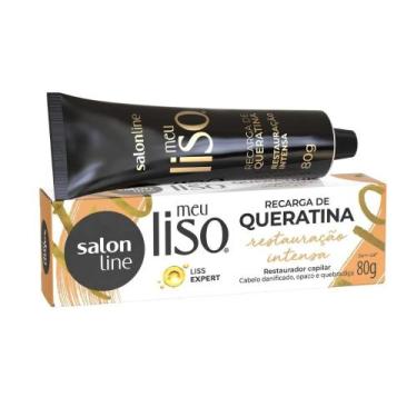 Imagem de Recarga de Queratina Salon Line Meu Liso Restauração Intensa 80g