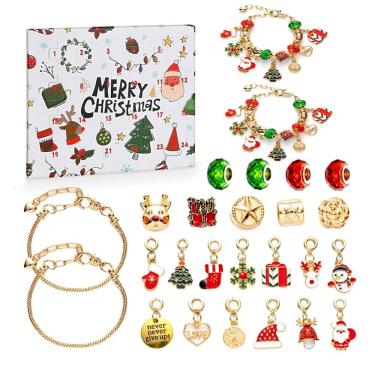 Imagem de Pulseira do Calendário do Advento GSRLOD Christmas 2024 para menina adolescente