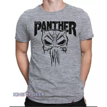 Imagem de Camiseta Pantera Negra Black Panther Camisa Geek - KING OF GEEK, P, Ci