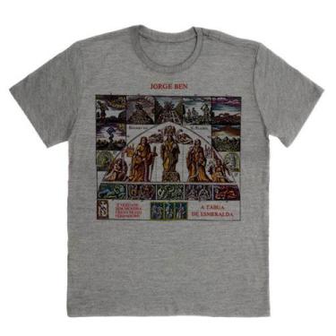 Imagem de Camiseta Algodao Jorge Ben Jor Tabua de Esmeralda - Vistanervous, Cinz