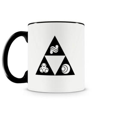 Imagem de Caneca Legend Of Zelda Triforce Preta - Starnerd