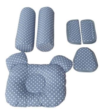 Imagem de Protetor Cinto +Travesseiro Plagiocefalia + Rolo Segura Bebe - Luma Co