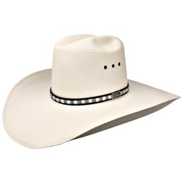 Imagem de Chapéu Country branco com Strass no couro feminino masculino - Mundial